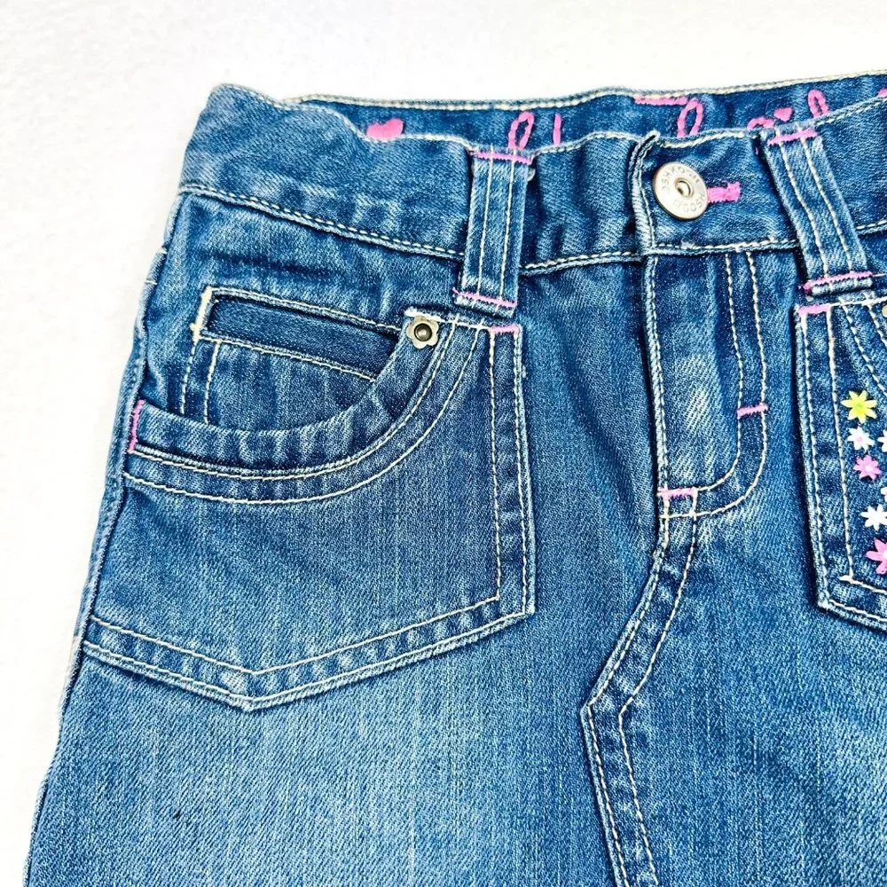 OshKosh B'gosh Girl's Denim Skort w/Embroidery